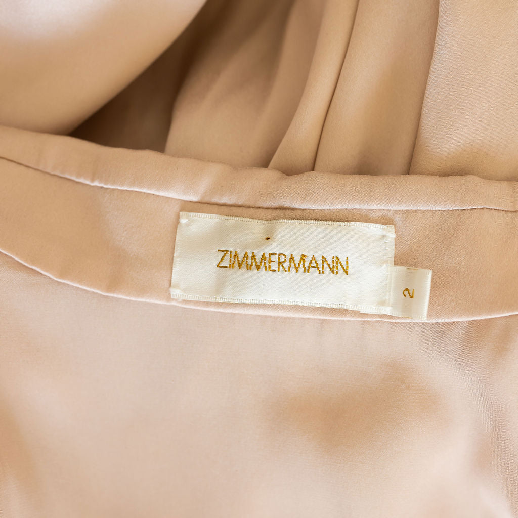 ZIMMERMANN SILK WRAP MIDI DRESS