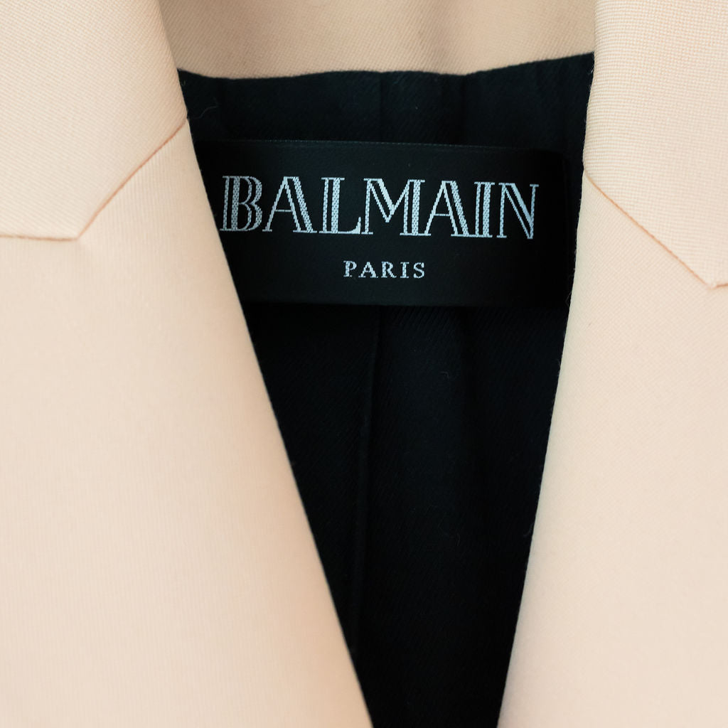 BALMAIN DOUBLE-BREASTED WOOL BLAZER