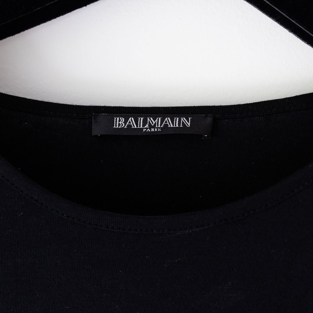 BALMAIN LOGO PRINT VEST TOP