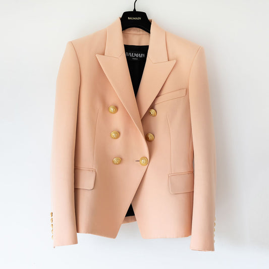 BALMAIN DOUBLE-BREASTED WOOL BLAZER