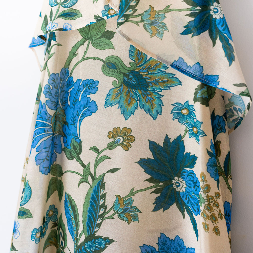 SIR THE LABEL CELIA FRILL MIDI DRESS